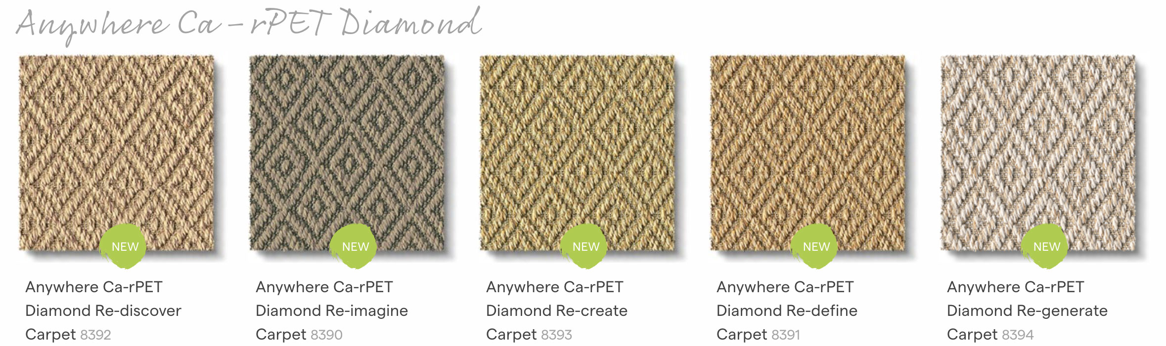 Alternative-Flooring-Ca-rPET-Diamond Alternative flooring, Anywhere Ca-rPET, Recycled Fibre, British Racing border, The Carpetstore, London Carpet, London Flooring