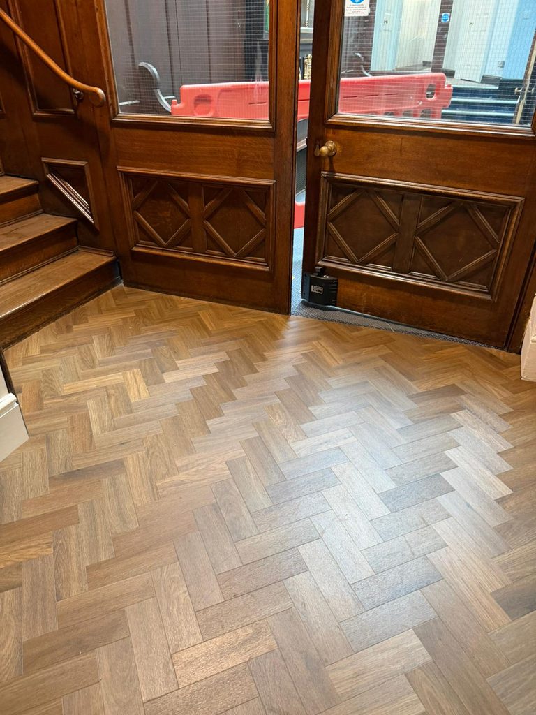 The Carpetstore, London Carpet, London Flooring, Amtico Flooring, Amtico Spacia, Small Parquet, Saddler Oak