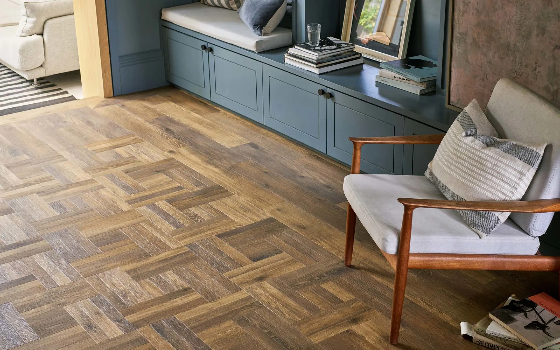 amtico-flooring-DC539-WhinlatterOak-ChantillyWeave-457x457mm-Stripwood-152x915mm-main Amitco - A premium collection of exceptional flooring, designed to inspire. Choose from a stunning array of unique designs and intricate laying patterns to create a floor as individual as you are. Express your creativity and bring your vision to life with Amtico Signature.